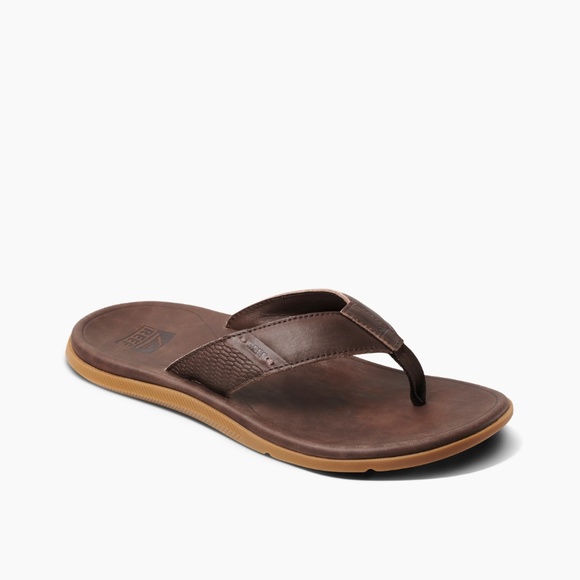 Reef Men's Leather Santa Ana, dark brown - Picture 4 of 9